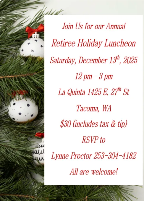 Retiree Holiday Luncheon