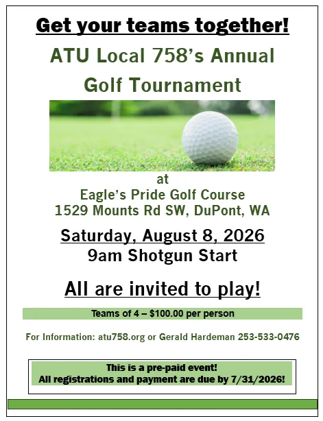 ATU 758 GOLF TOURNAMENT