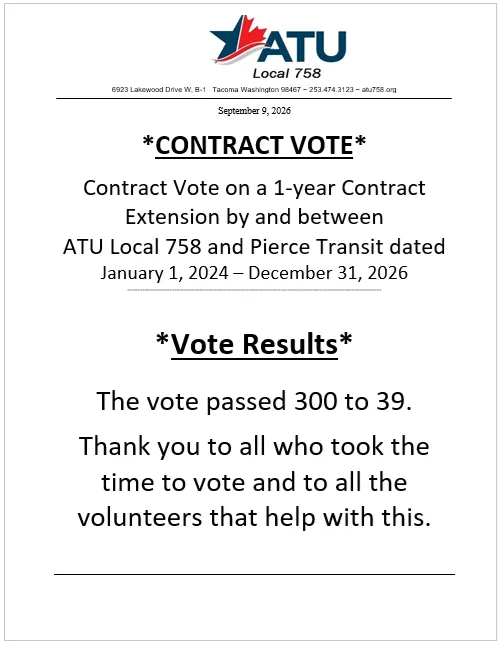 Vote results